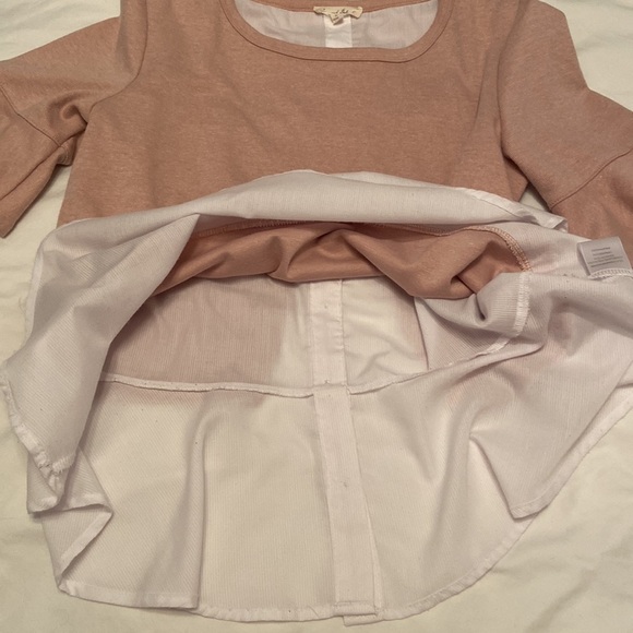 Jane and Delancey bell sleeve peplum shirttail sweater - Picture 9 of 15